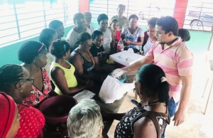 FODEARTE INICIA TALLER DE FORMACION ARTESANAL EN LA COMUNIDAD MATA LOS INDIOS, DE VILLA MELLA