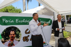 DIRECTOR GENERAL DE FODEARTE PARTICIPA EN APERTURA DE LA FERIA ECOLÓGICA ARTESANAL EN LA VEGA
